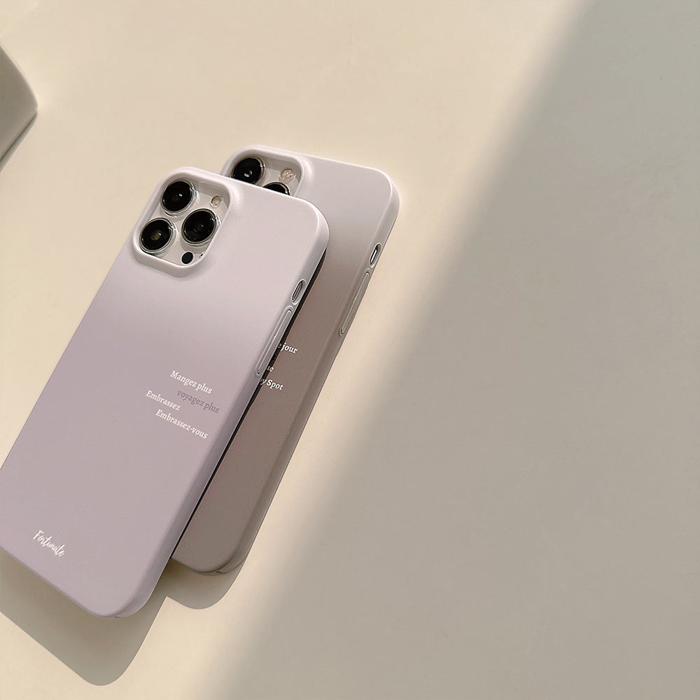 グラデ×ロゴ｜抜け感たっぷりiPhoneケース