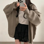 ソフトタッチルーズニットカーディガン