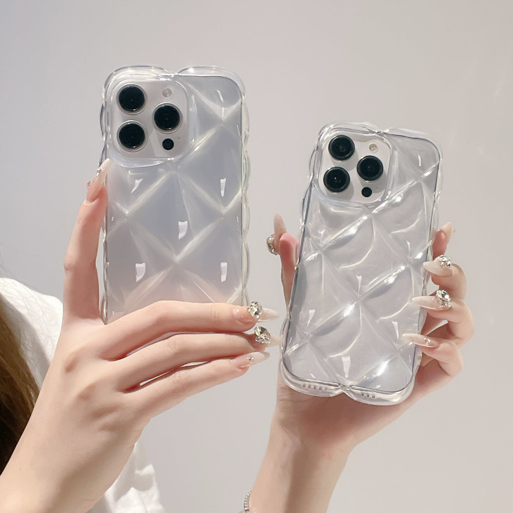 クリアキルティングiPhoneケース