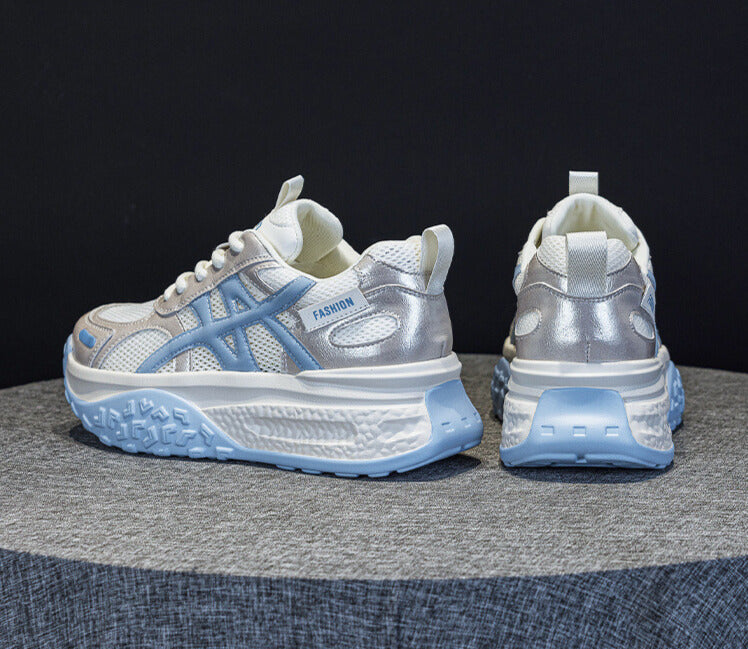 ボリュームメッシュ｜サイドライン厚底スニーカー