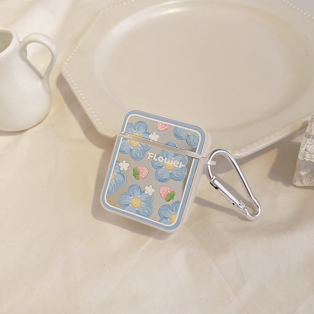 flowerデザイン｜いちごとお花のAirPodsケース