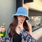 フリンジデニム ｜ バケットハット