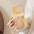 レースリボン付き｜ガーリーiPhoneケース