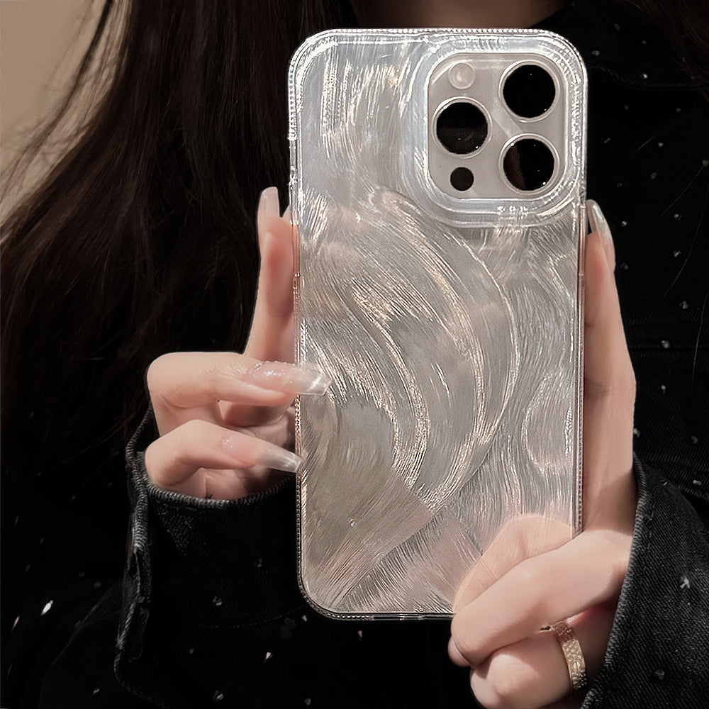 立体感あるアートパターン｜グリッターストロークケース