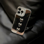 立体トリプルハート｜ミラーiPhoneケース