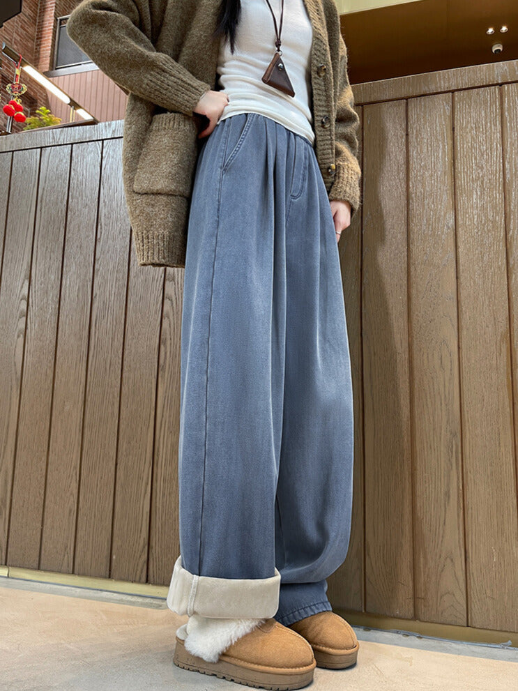 裏起毛あったか｜ゆったりワイドパンツ