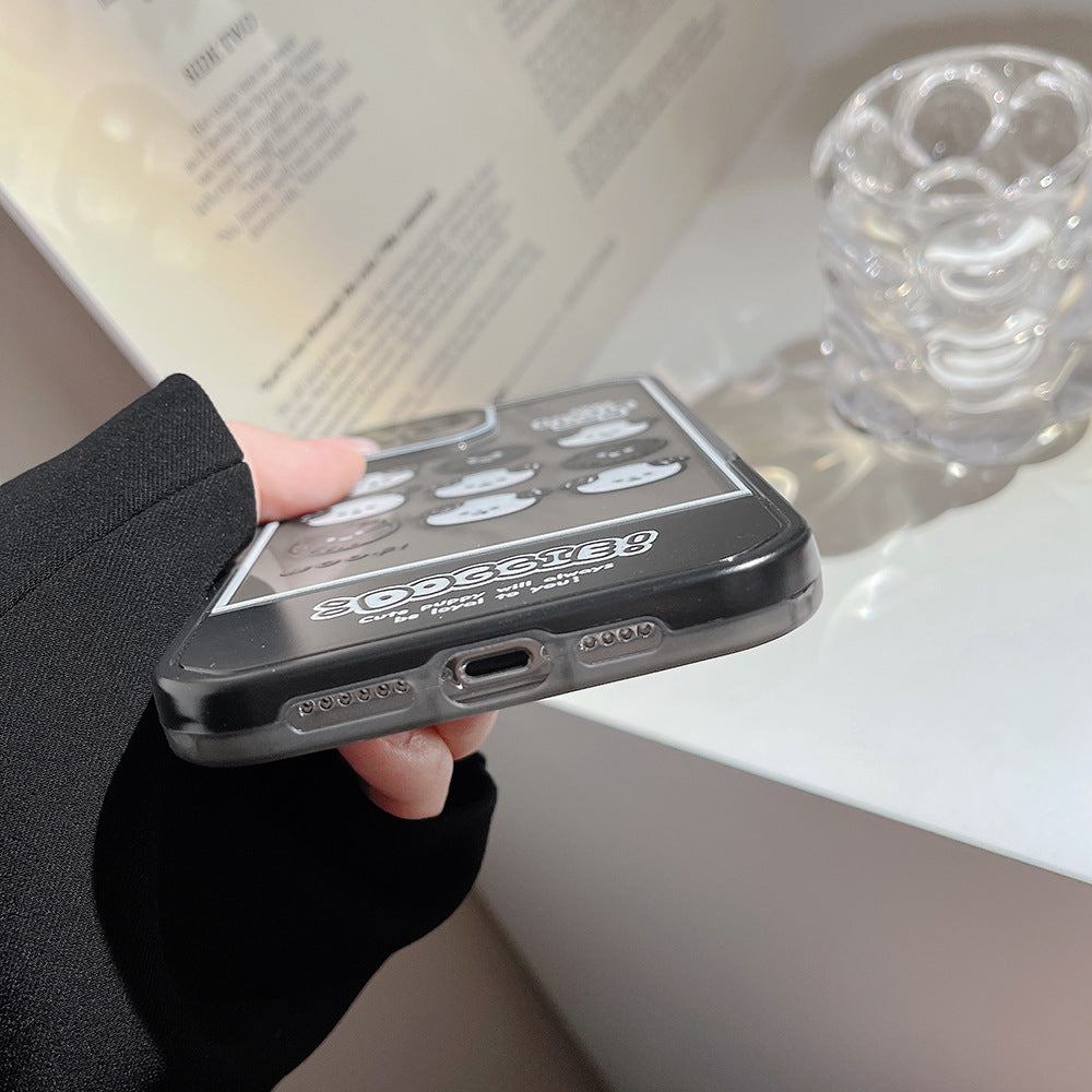 ゆる顔の子犬たち｜クリアスタンドケース