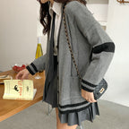 スクール風カーディガン｜ゆったりシルエット