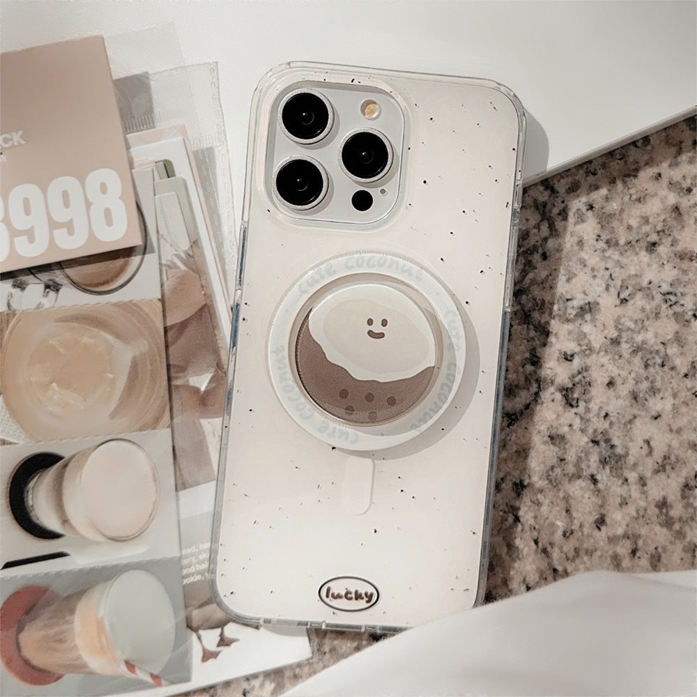 便利なマグネットスタンド付き｜キュートココナッツ iPhoneケース