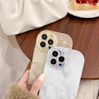 丸みフォルム×大理石マーブル｜高品質シリコンiPhoneケース