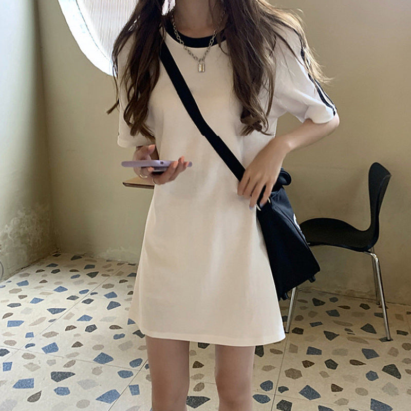 スポーティライン｜コットンワンピース