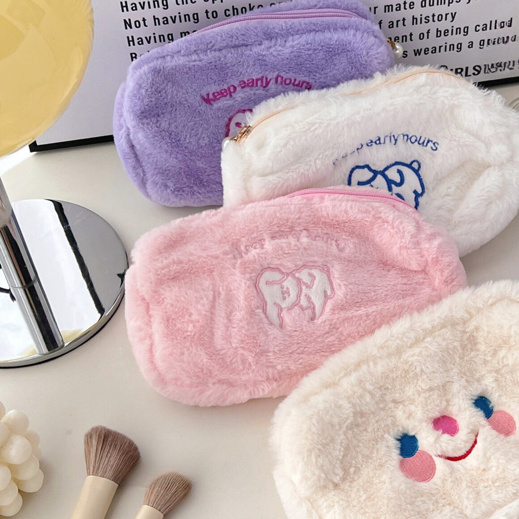 カラフルデザイン｜ふわもこ小物ポーチ