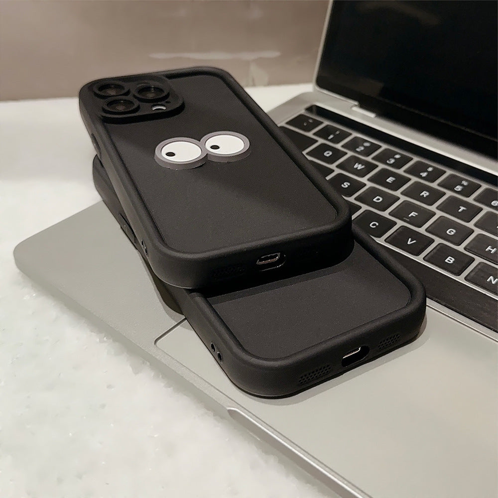 まんまる目が見つめる｜立体キャラiPhoneケース