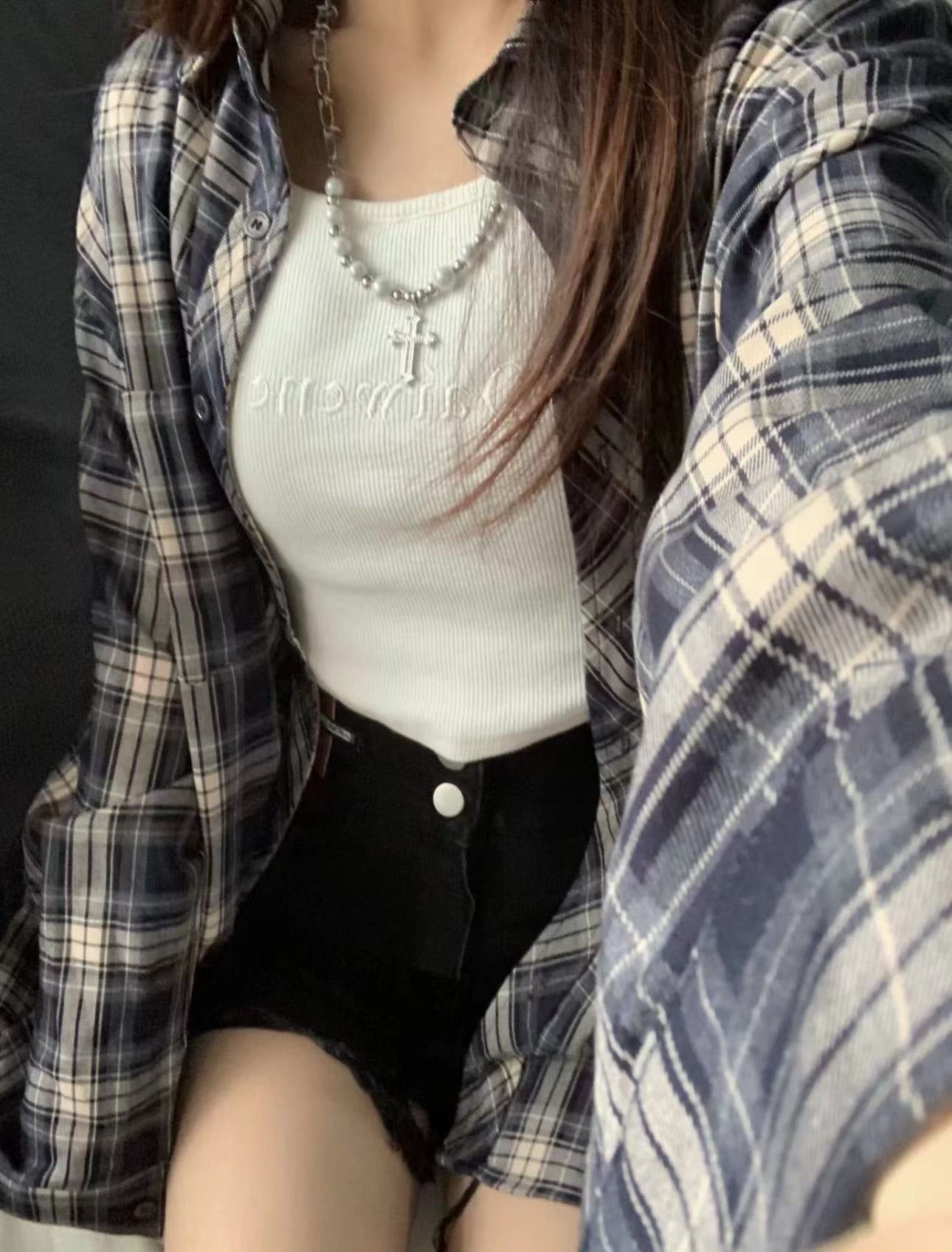 ゆるシルエット｜ストライプオーバーシャツ