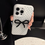ドット×立体リボン｜TPU iPhoneケース