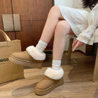 ボアショート厚底ムートンブーツ