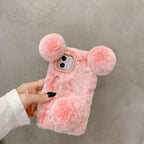 ファーボールデザインiPhoneケース