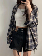 ゆるシルエット｜ストライプオーバーシャツ