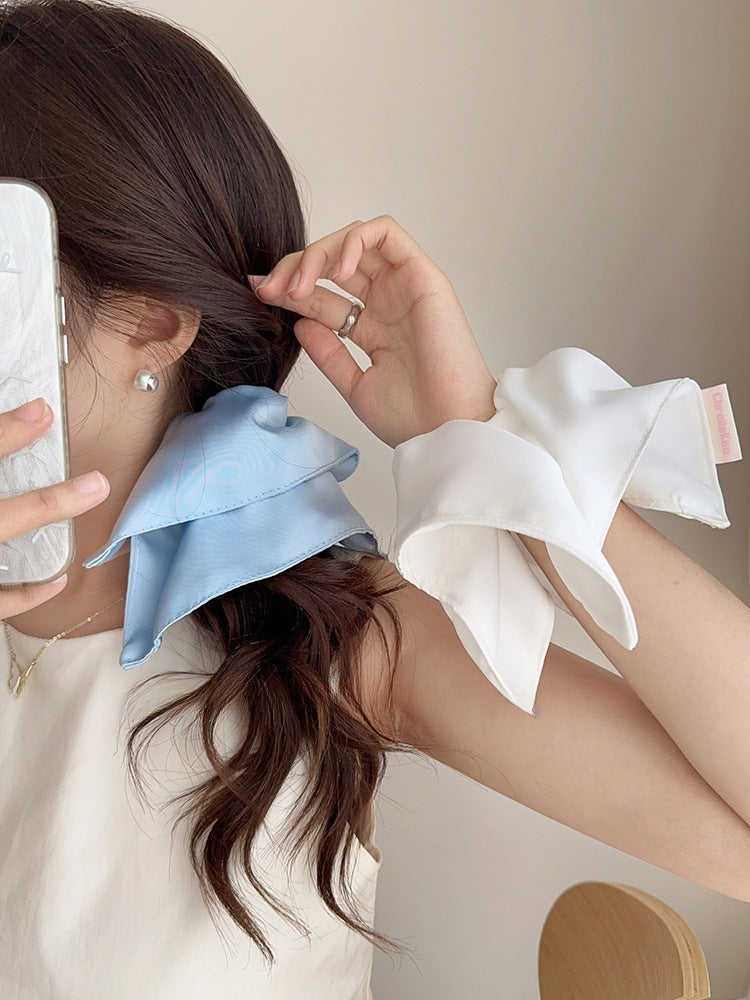 大きめリボン風｜サテンシュシュ