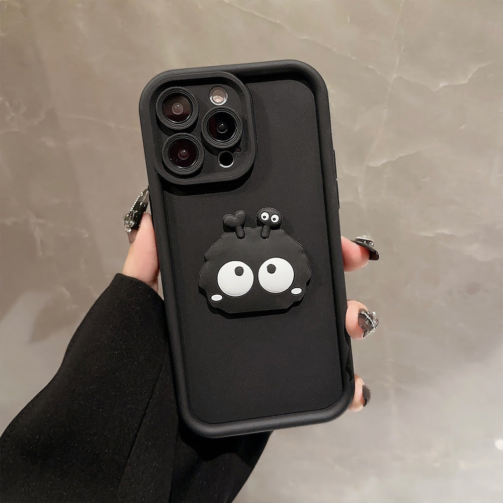 まんまる目が見つめる｜立体キャラiPhoneケース