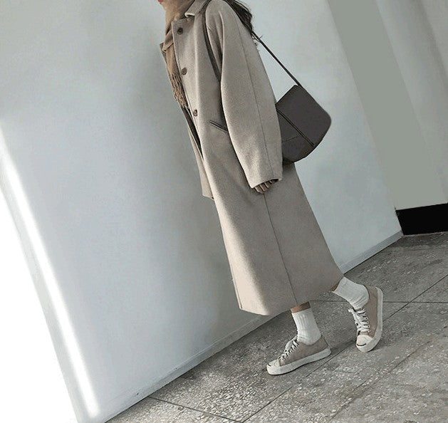 ストレートラインロングコート