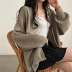 ソフトタッチルーズニットカーディガン