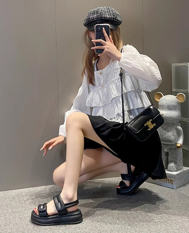 パッドストラップ｜厚底サンダル