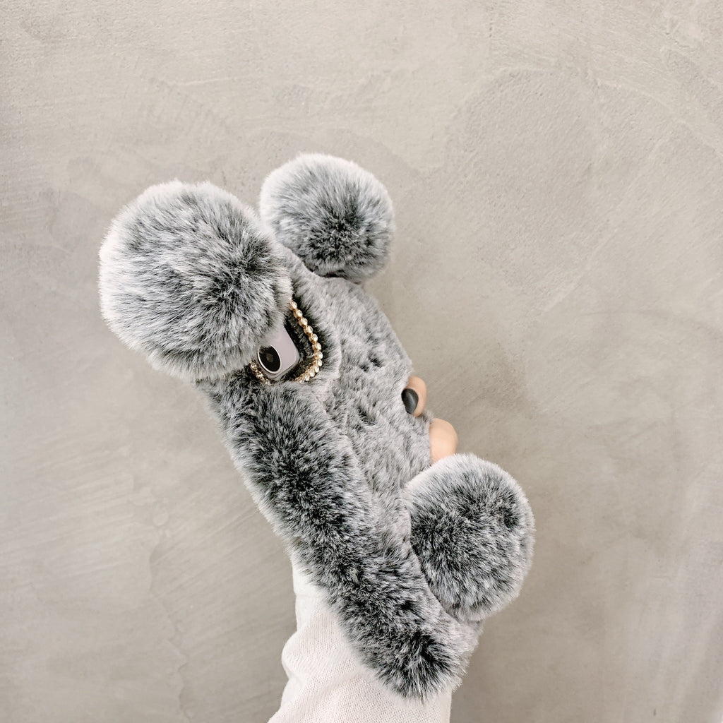 ファーボールデザインiPhoneケース