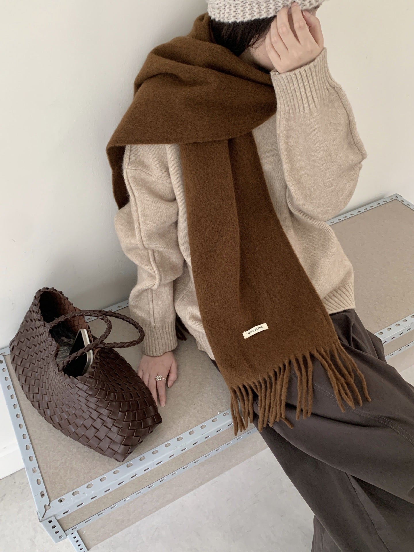 ウールライクシンプルマフラー