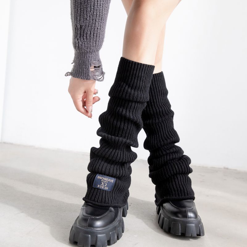 リブニットレッグウォーマー