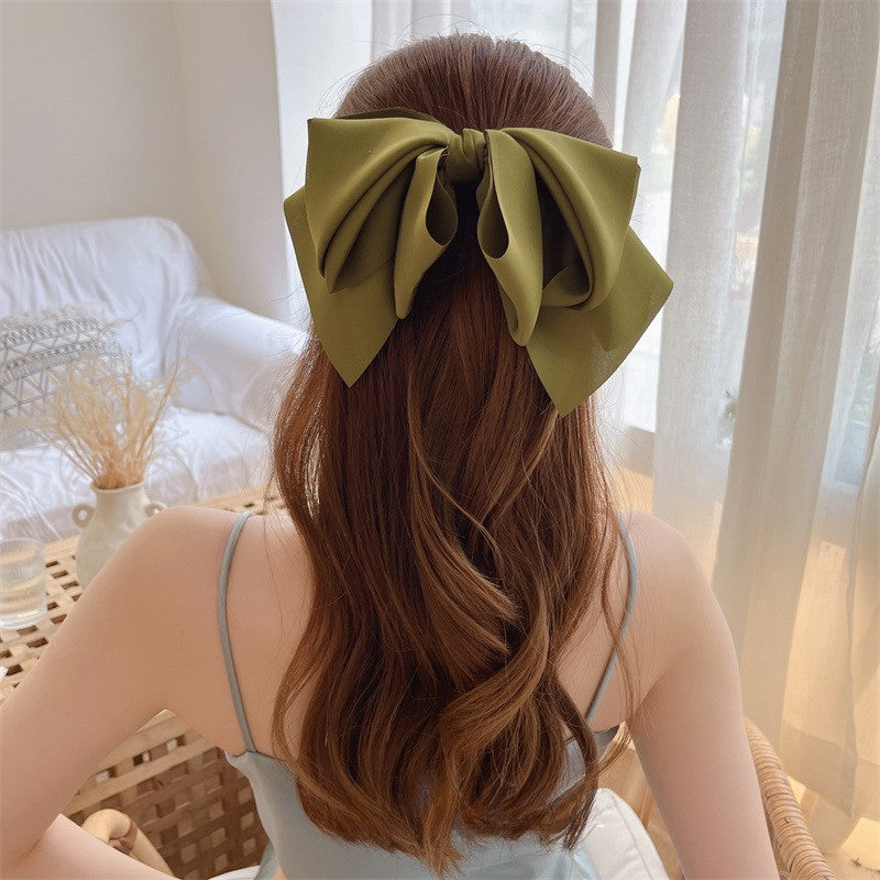 大きめリボン｜スプリングクリップヘアピン