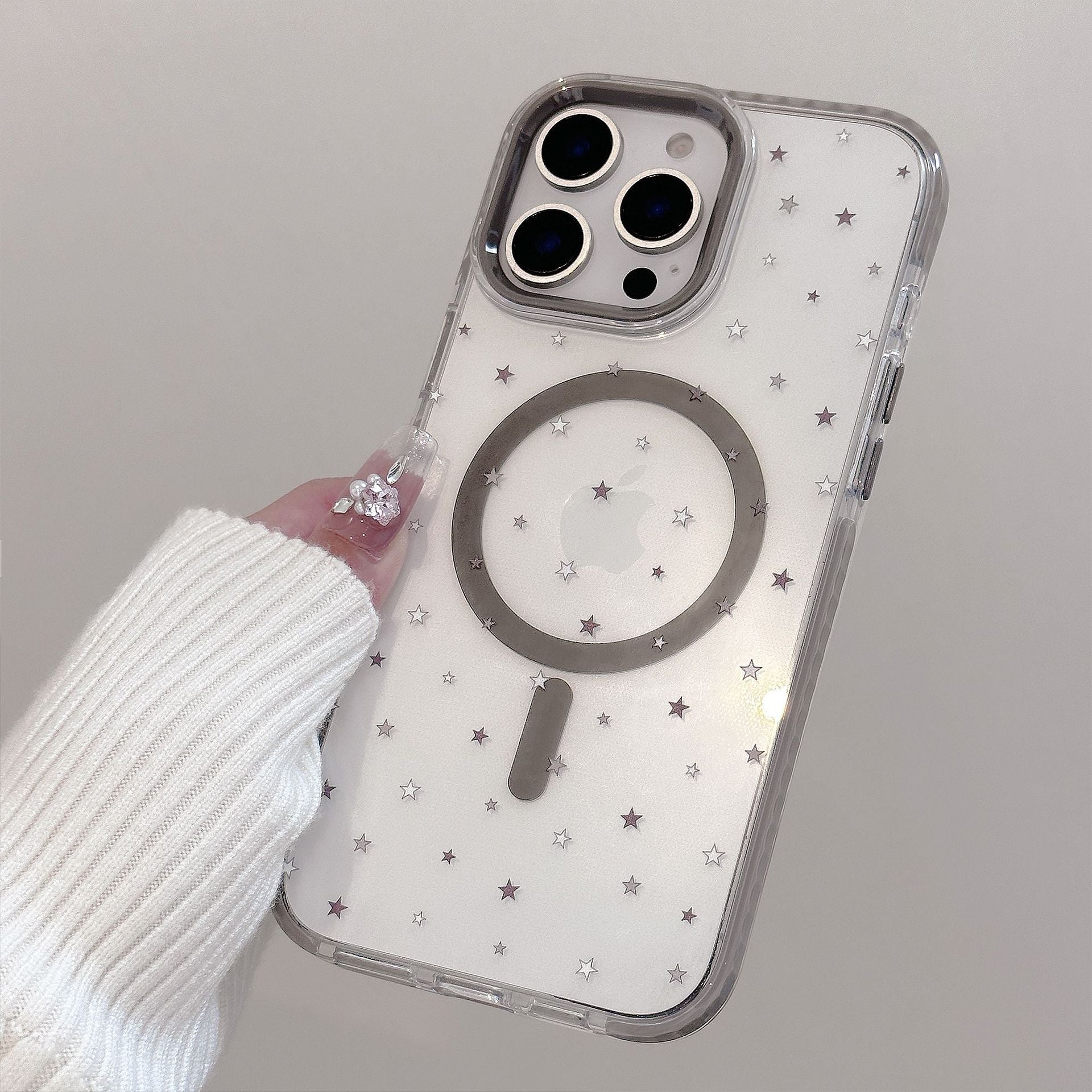 星柄クリアiPhoneケース