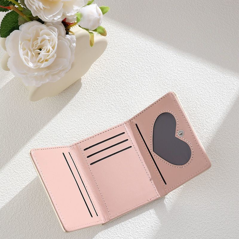 ネコ型エンボス｜コンパクト三つ折り財布