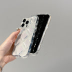 クリアキルティングラメiPhoneケース