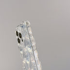 クリアキルティングラメiPhoneケース