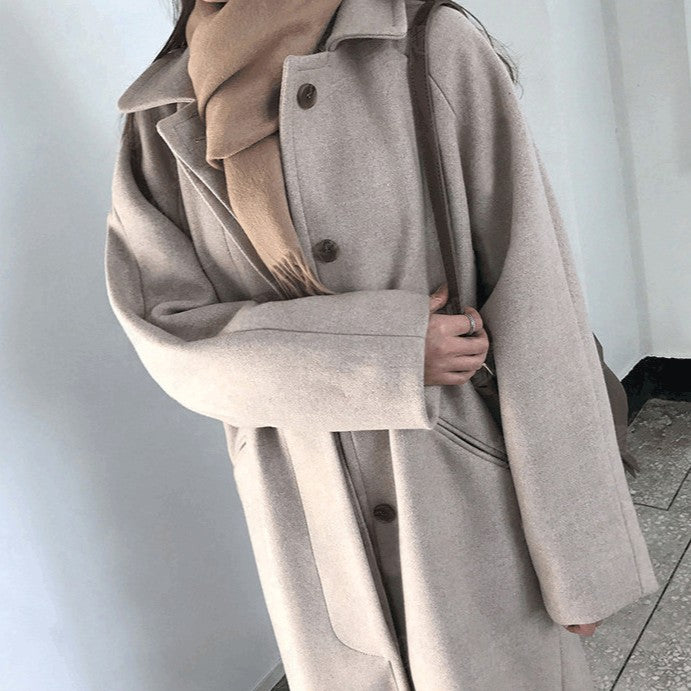 ストレートラインロングコート