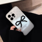 ドット×立体リボン｜TPU iPhoneケース