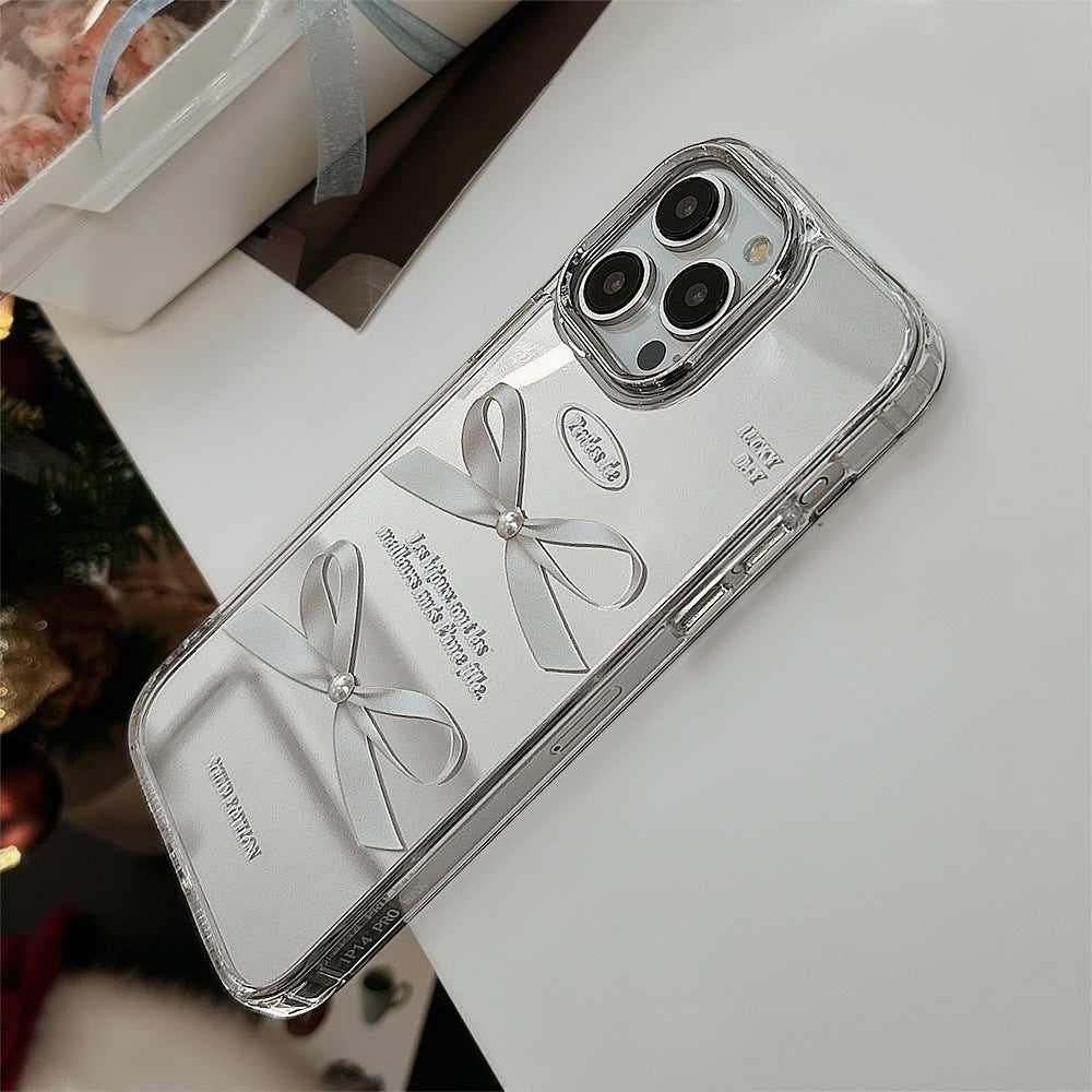 キラッと映えるミラー｜リボンパール iPhoneケース