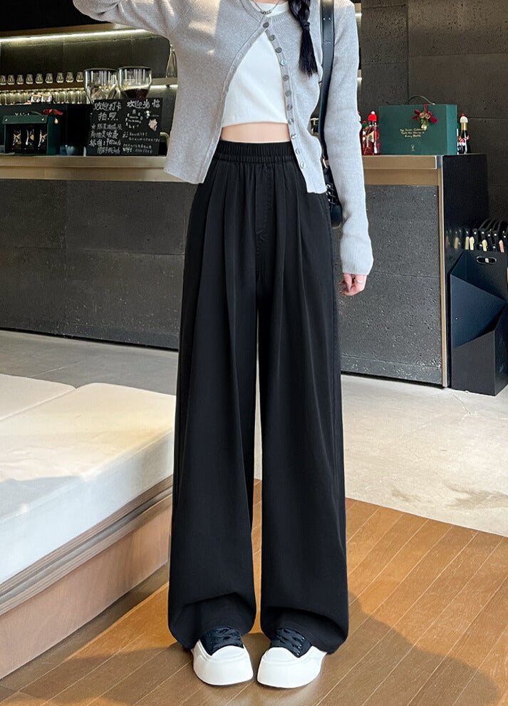 脚長シルエット｜ワイドデニムパンツ