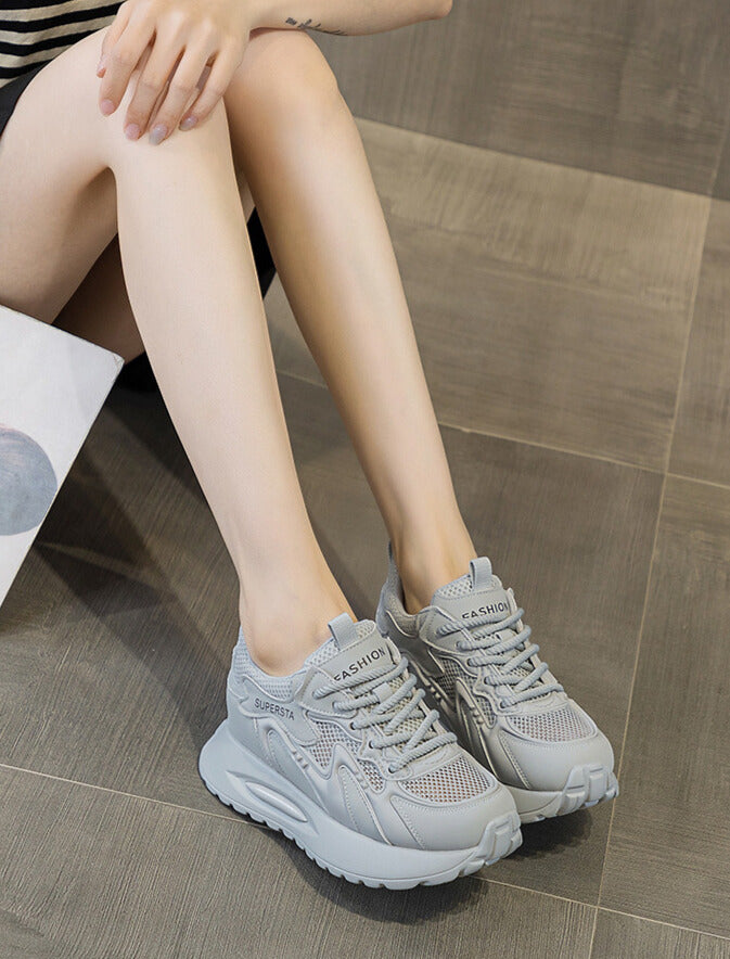 メッシュデザイン｜厚底スニーカー