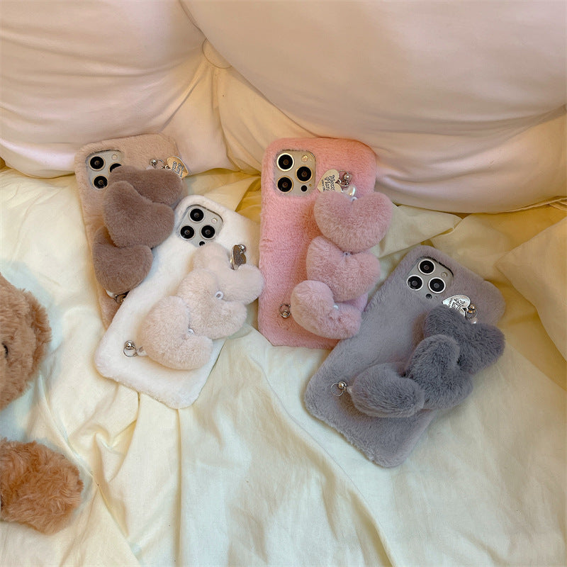 ハートファーグリップiPhoneケース