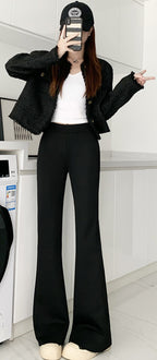 美脚シルエット｜フレアスラックスパンツ