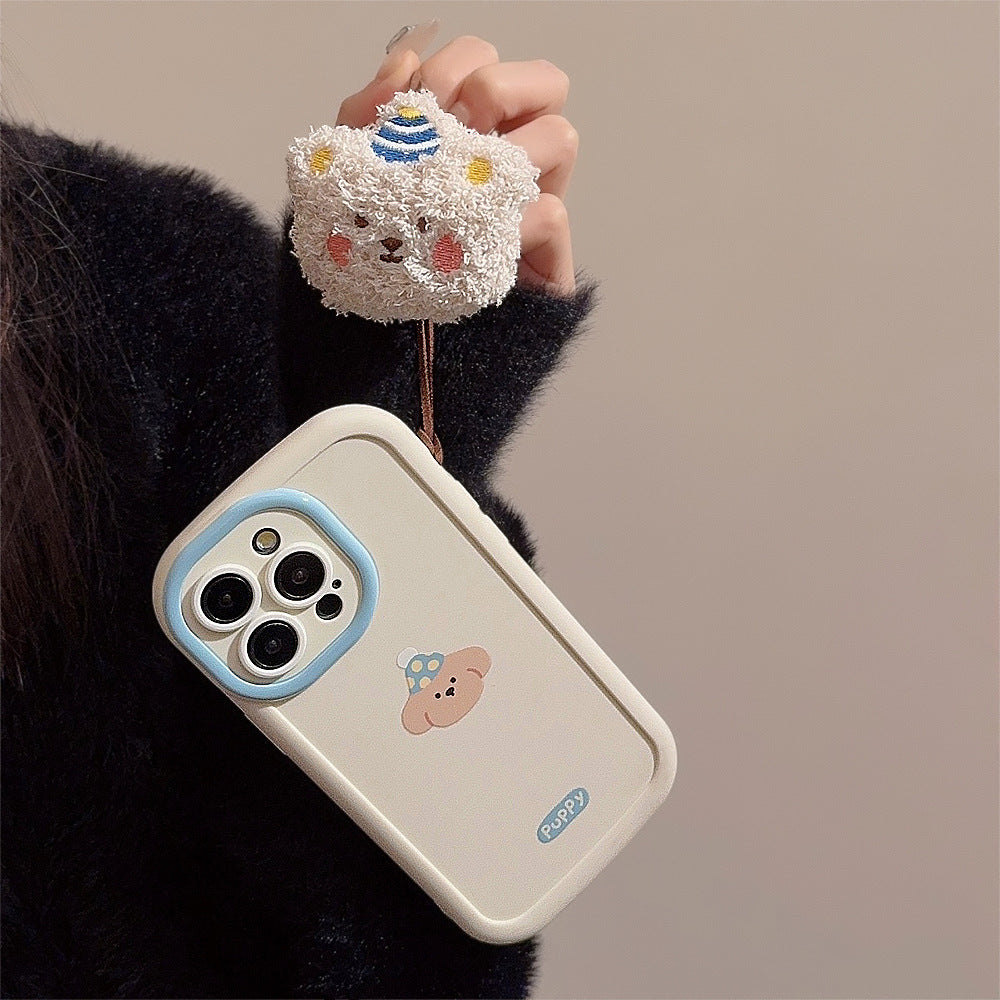 もふもふ｜ぬいぐるみチャーム付きiPhoneケース