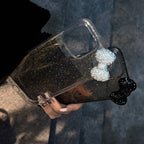 キラめきリボンチャーム｜グリッターiPhoneケース