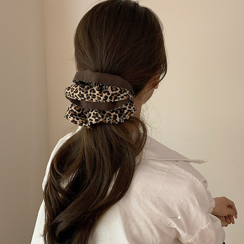 レオパード柄｜ボリュームシュシュ