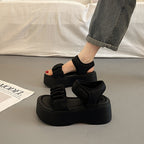 ギャザーデザイン｜厚底サンダル