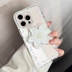 立体フラワー｜MagSafe対応iPhoneケース（スタンド付き）