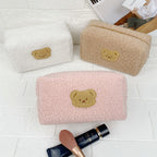 くまフェイス｜ふわもこメイクポーチ