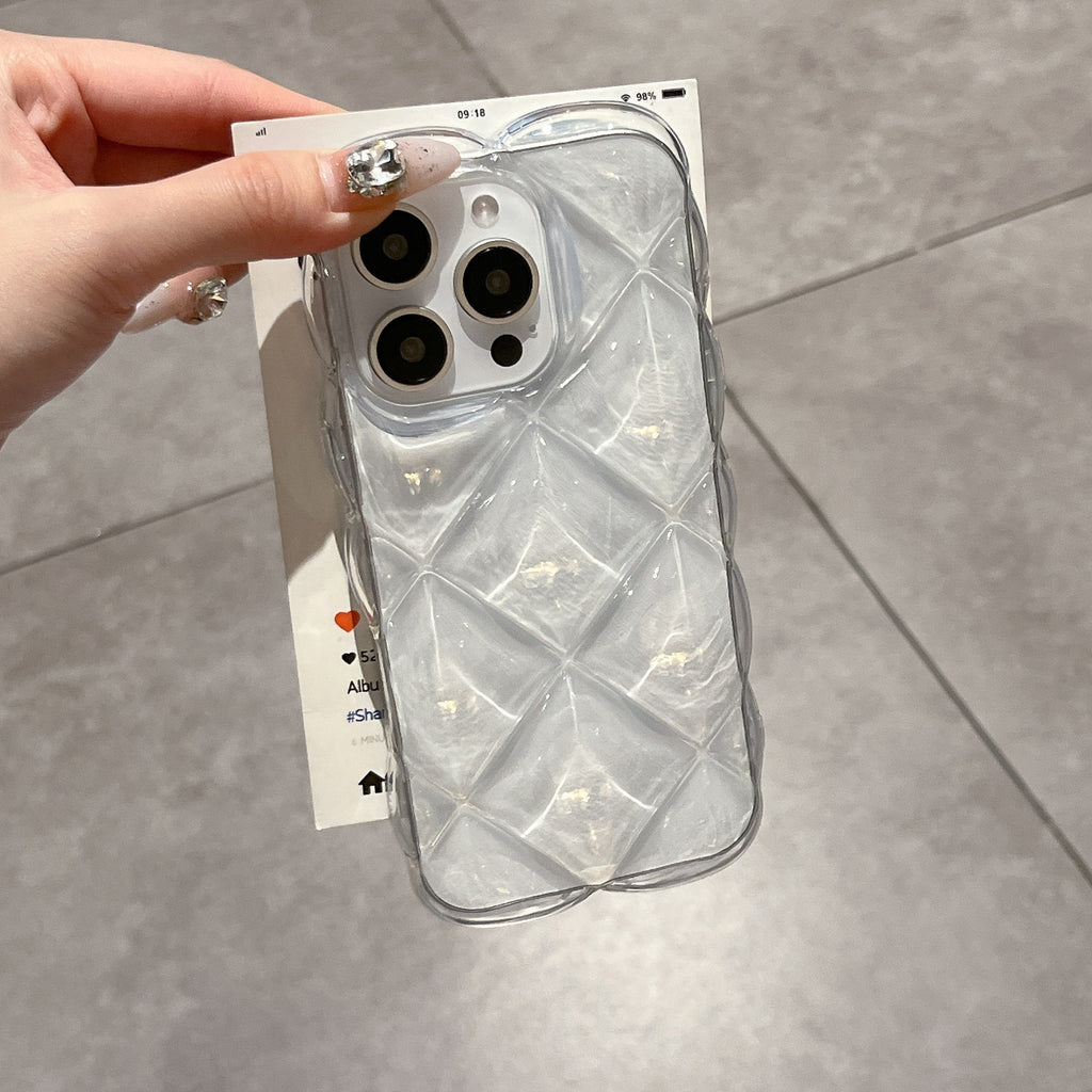 クリアキルティングiPhoneケース