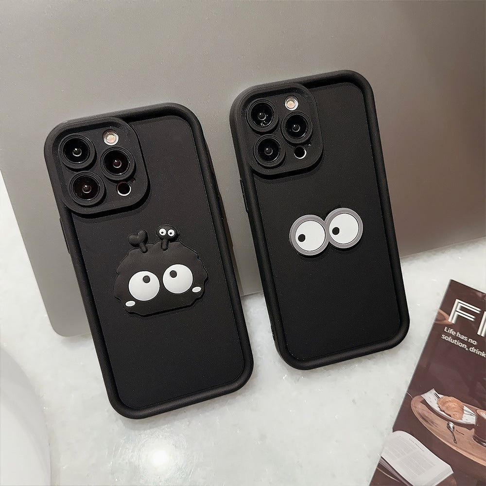 まんまる目が見つめる｜立体キャラiPhoneケース